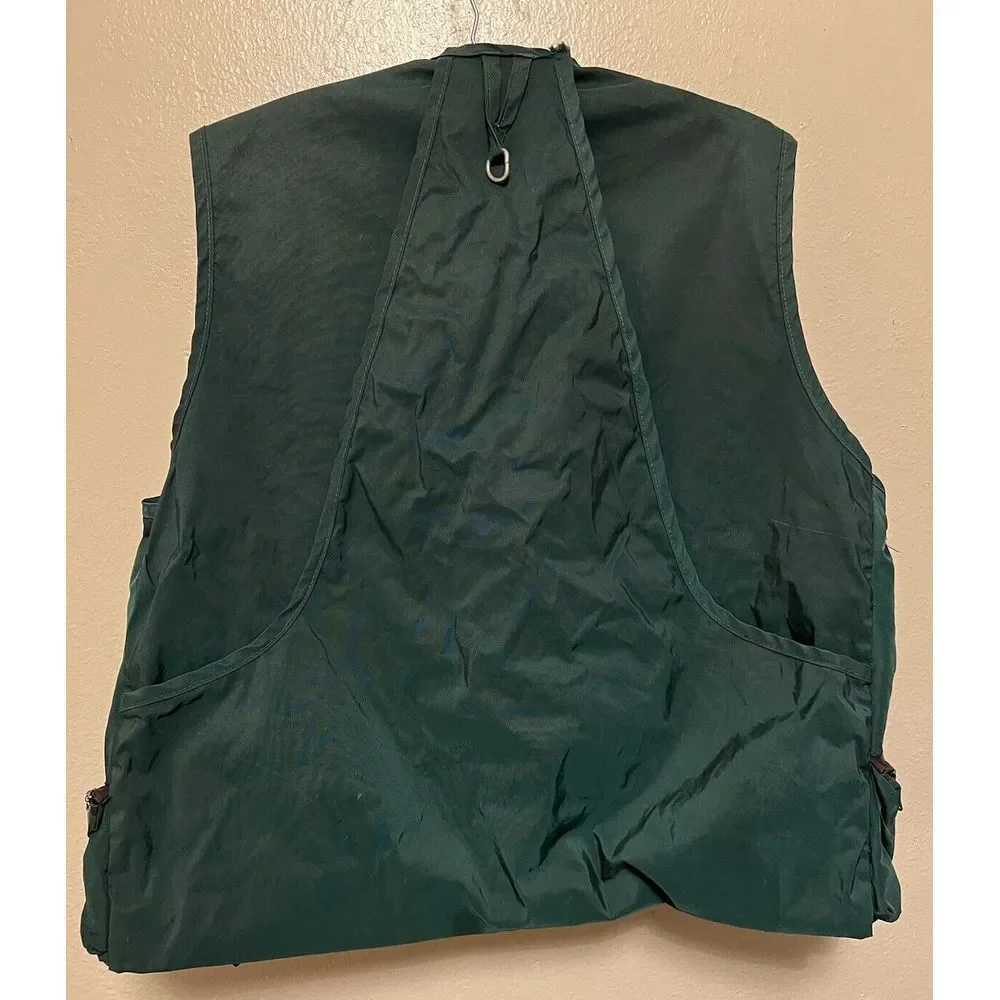 Vtg Western Trails Hunting‎ Fishing Outdoor Vest Green Bend OR Pockets Men's L